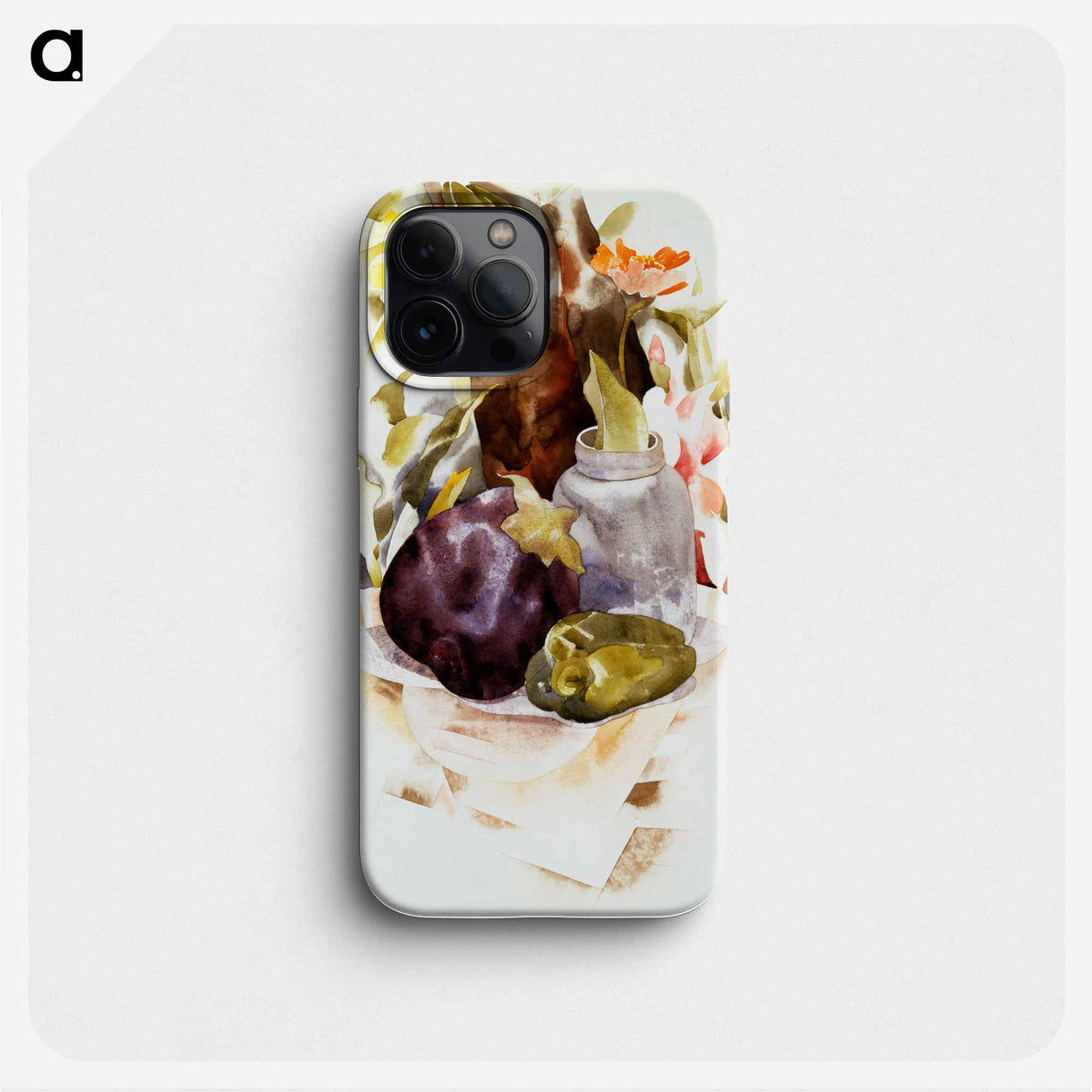 Eggplant and Green Pepper - チャールズ デムス Phone Case.