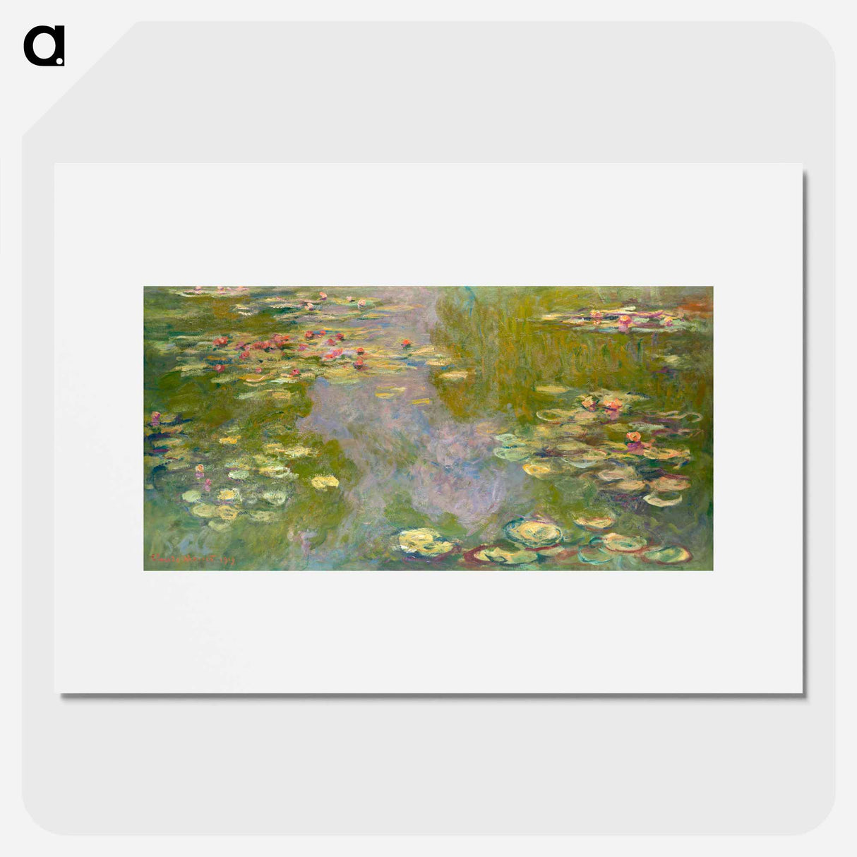 Water Lilies - クロード モネ Poster.