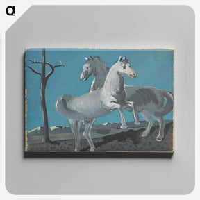 アートパネル-Horses (study of a horse on the back)
 - シプリアン マジェルニク Canvas.