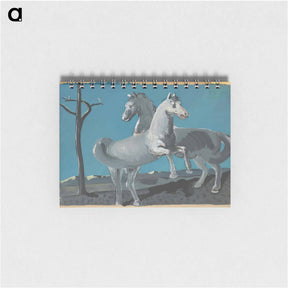 アートメモ帳-Horses (study of a horse on the back)
 - シプリアン マジェルニク Memo.