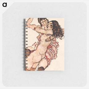 アートメモ帳-Pair of Women embracing each other - エゴン シーレ Memo.