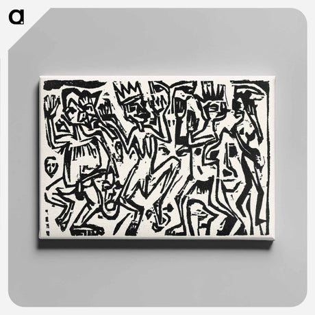 アートパネル-Die Irren III - エルンスト ルートヴィヒ キルヒナー Canvas.