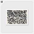 アートポストカード-Die Irren III - エルンスト ルートヴィヒ キルヒナー Postcard.
