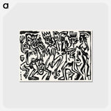 アートポストカード-Die Irren III - エルンスト ルートヴィヒ キルヒナー Postcard.