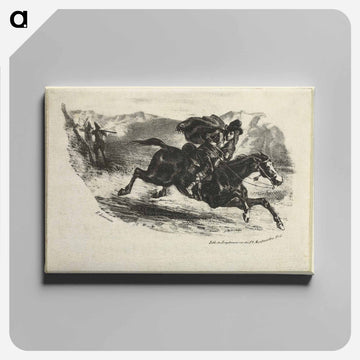 イエロー - ウジェーヌ ドラクロワ Canvas.