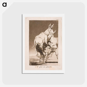 アートポストカード-You who cannot, must carry me on your back - フランシスコ デ ゴヤ Postcard.