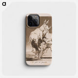 You who cannot, must carry me on your back - Francisco de Goya Phone Case.