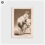 アートポストカード-You who cannot, must carry me on your back - フランシスコ デ ゴヤ Postcard.