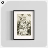 アートポスター-The Graces on the Tomb of Watteau - フランソワ ブーシェ Poster.