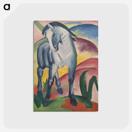 アートポストカード-Blue Horse I - フランツ マルク Postcard.