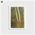 アートポストカード-Birch Trees in Autumn - フレデリック エドウィン チャーチ Postcard.