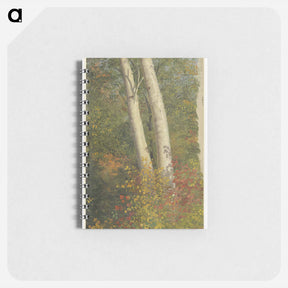 アートメモ帳-Birch Trees in Autumn - フレデリック エドウィン チャーチ Memo.