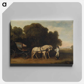 アートパネル-Phaeton with Cream Ponies
 - ジョージ スタッブス Canvas.