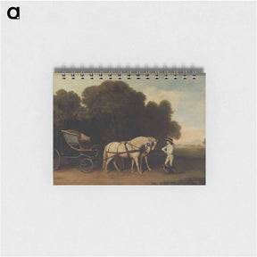 アートメモ帳-Phaeton with Cream Ponies
 - ジョージ スタッブス Memo.