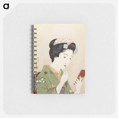 アートメモ帳-Woman Applying Color to Her Lips
 - 橋口 五葉 Memo.