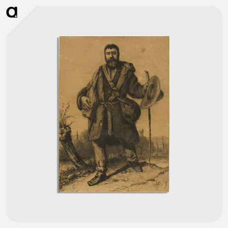 アートポストカード-オレンジ - ギュスターヴ クールベ Postcard.