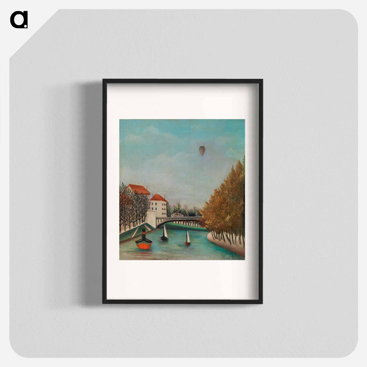 Study for View of the Pont de Sèvres - Henri Rousseau Poster.