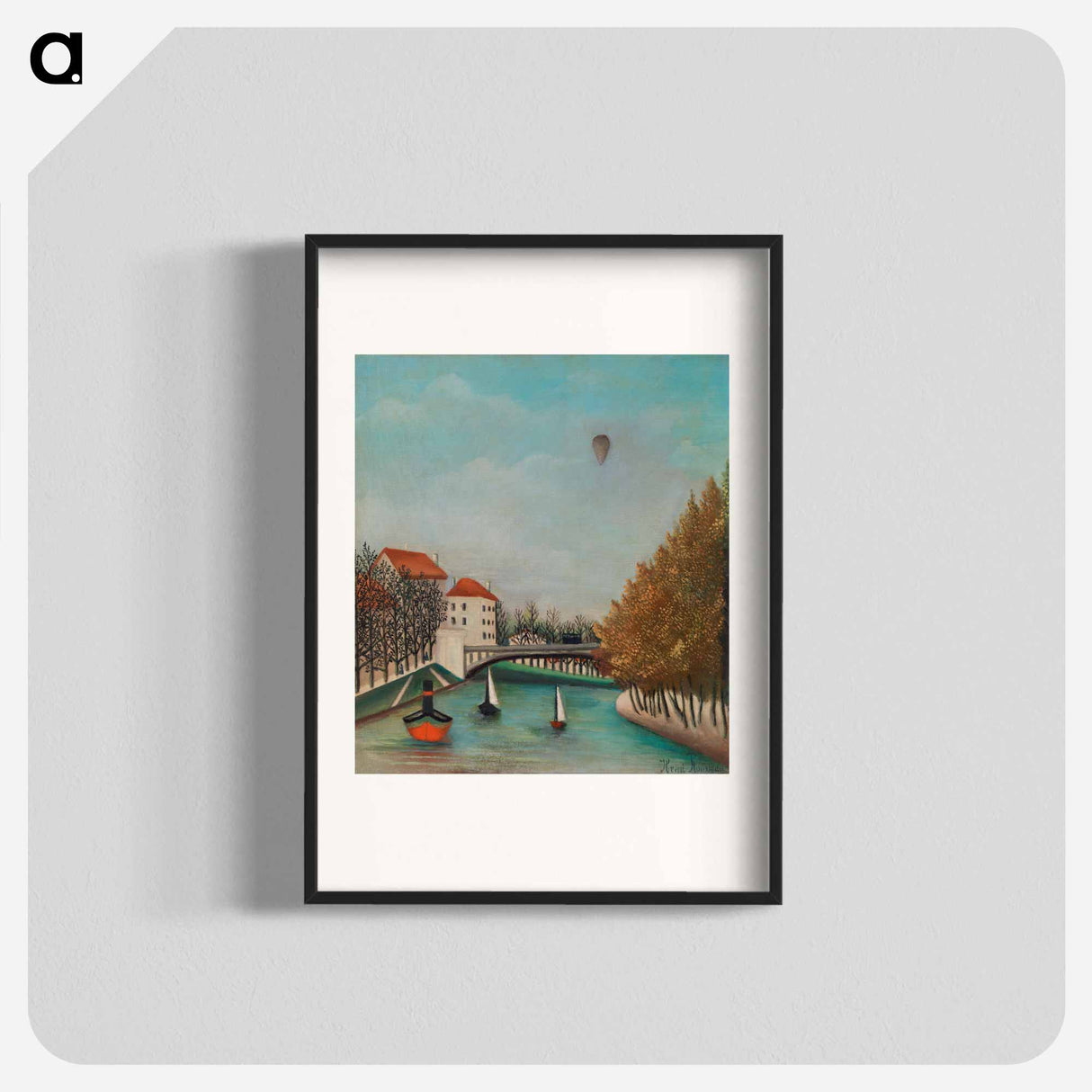 アートポスター-Study for View of the Pont de Sèvres - アンリ ルソー Poster.