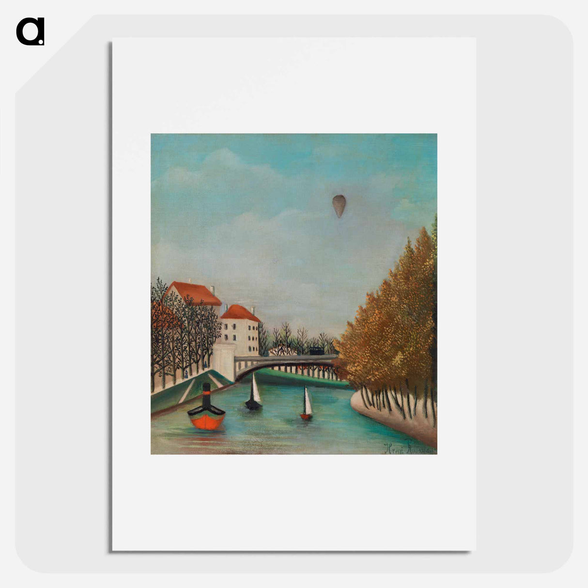 アートポスター-Study for View of the Pont de Sèvres - アンリ ルソー Poster.