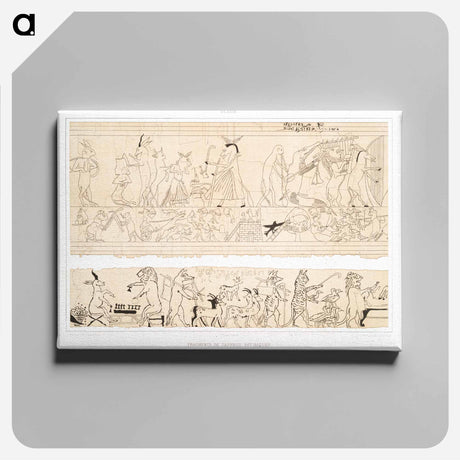 アートパネル-Satirical Papyrus Fragments
 - エジプト美術史 Canvas.