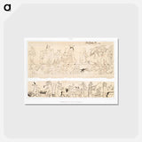 アートポストカード-Satirical Papyrus Fragments
 - エジプト美術史 Postcard.
