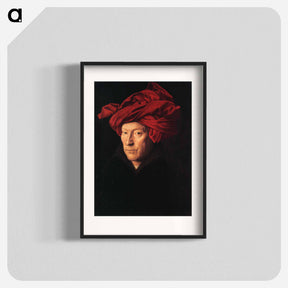 アートポスター-Portrait of a Man (Man in a Turban) - ヤン ファン エイク Poster.