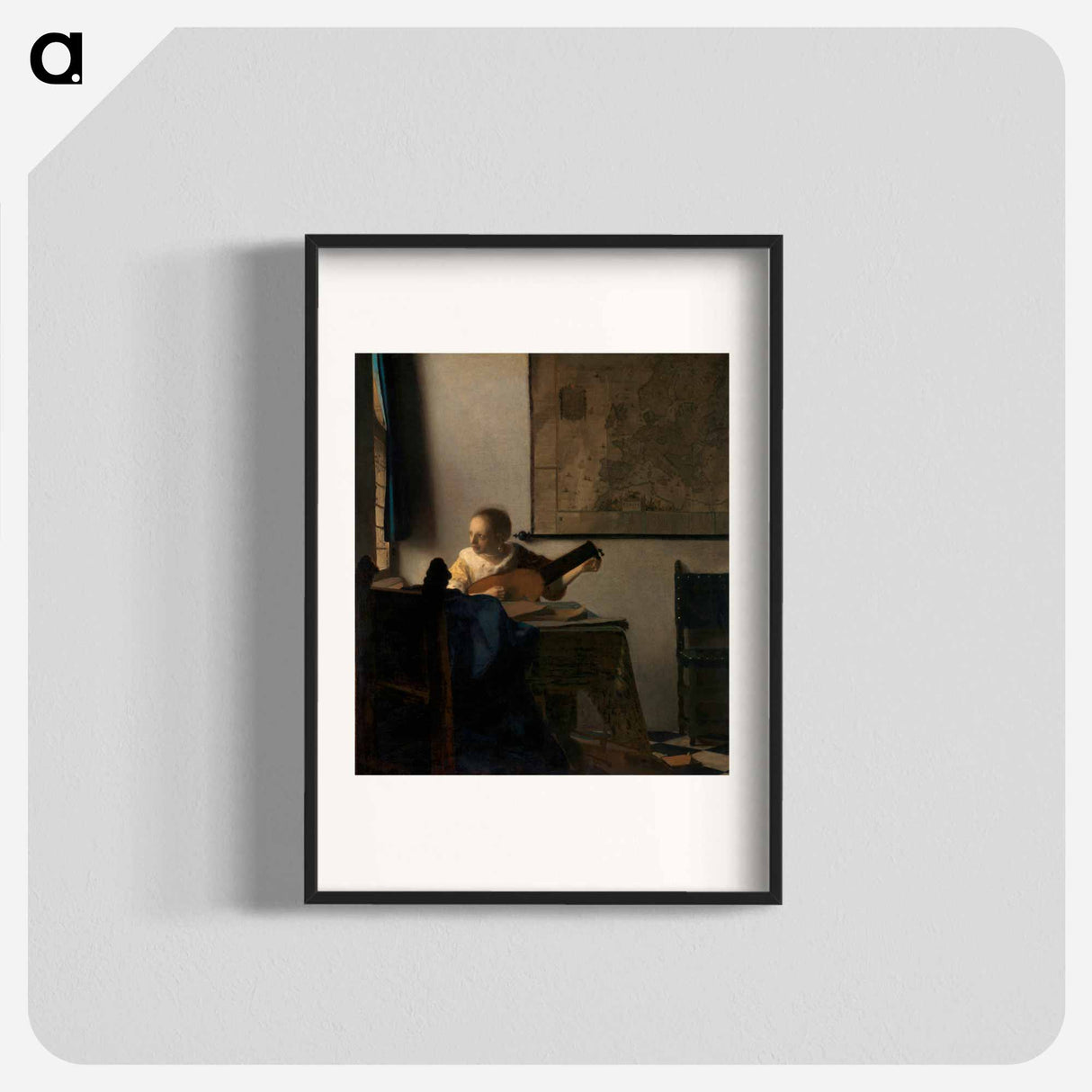 Young Woman with a Lute - Johannes Vermeer Poster.