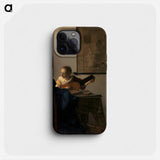 Young Woman with a Lute - Johannes Vermeer Phone Case.