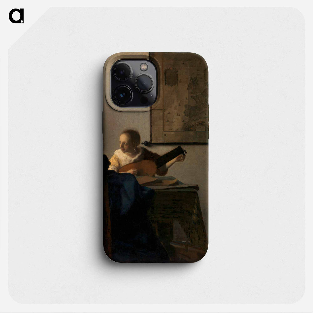 Young Woman with a Lute - ヨハネス フェルメール Phone Case.