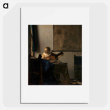 Young Woman with a Lute - Johannes Vermeer Poster.