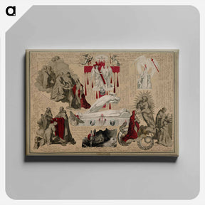 アートパネル-Victorian Blood Book
 - ジョン ビングリー ガーランド Canvas.