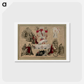 アートポストカード-Victorian Blood Book
 - ジョン ビングリー ガーランド Postcard.