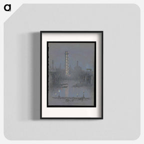 アートポスター-Shot Tower at Night
 - ジョセフ ペネル Poster.