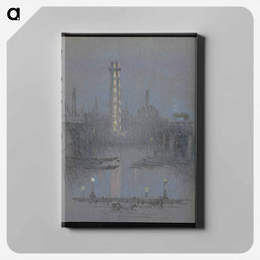アートパネル-Shot Tower at Night
 - ジョセフ ペネル Canvas.