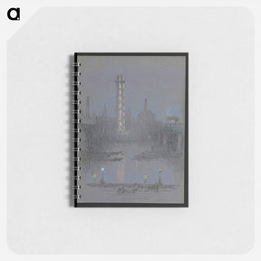 アートメモ帳-Shot Tower at Night
 - ジョセフ ペネル Memo.