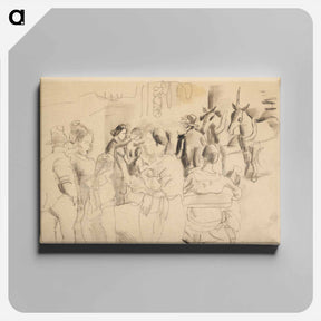 アートパネル-Street Scene, New York
 - ジュール パスキン Canvas.