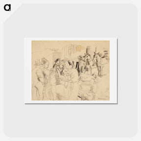 アートポストカード-Street Scene, New York
 - ジュール パスキン Postcard.