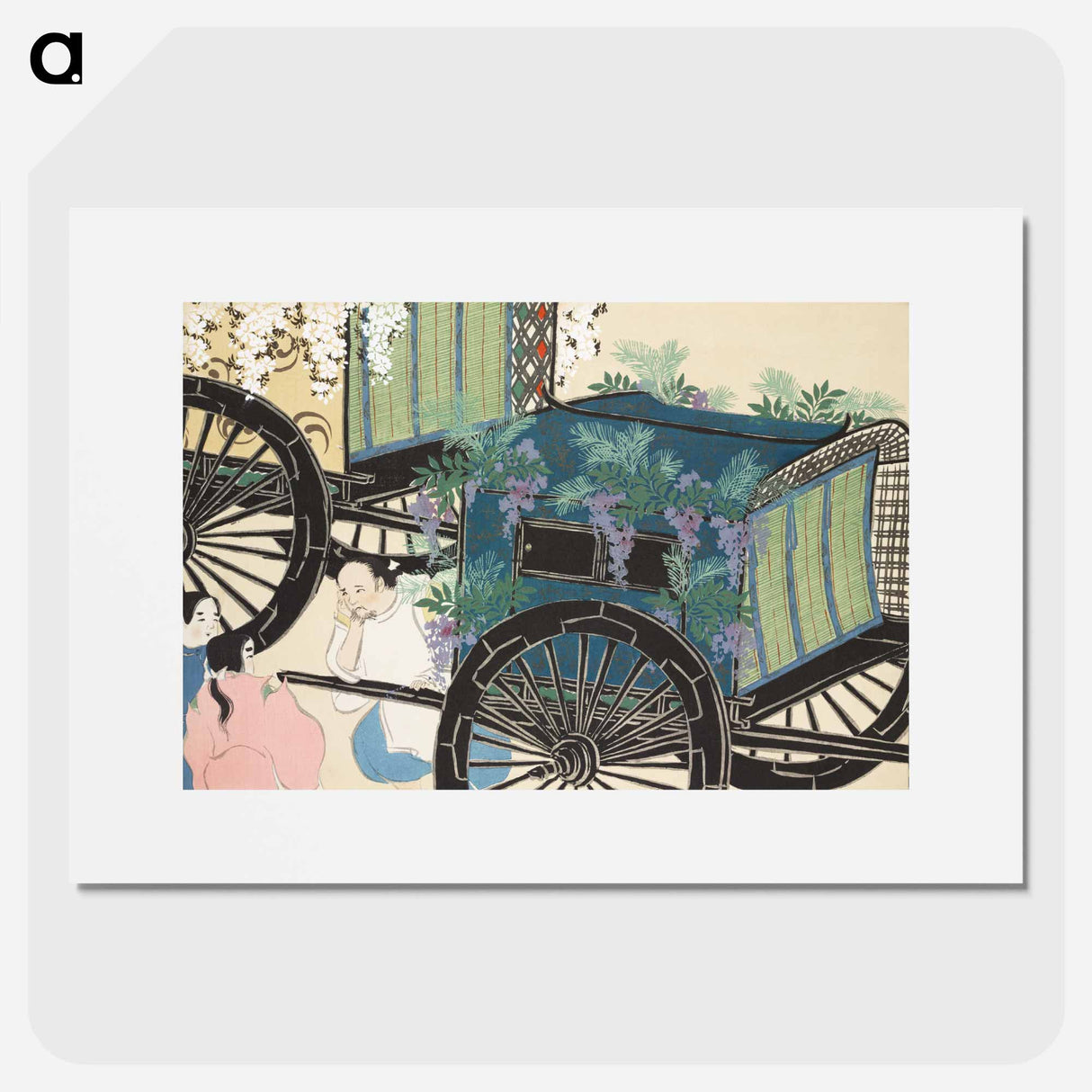 Wagon from Momoyogusa–Flowers of a Hundred Generations - Kamisaka Setsuka Poster.