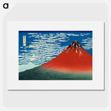 Thirty-six Views of Mount Fuji, no. 33 - 葛飾 北斎 Poster.