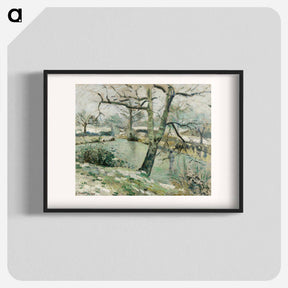 アートポスター-The Montfoucault Pond, Winter Effect
 - バーゼル美術館 Poster.