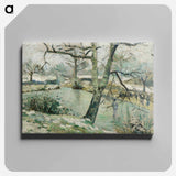 アートパネル-The Montfoucault Pond, Winter Effect
 - バーゼル美術館 Canvas.