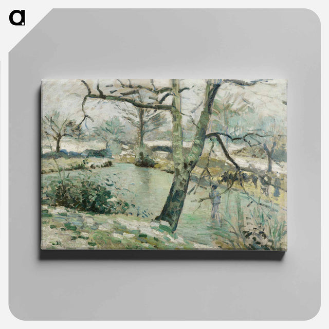 アートパネル-The Montfoucault Pond, Winter Effect
 - バーゼル美術館 Canvas.