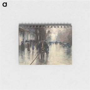 アートメモ帳-Unter den Linden im Regen - レッサー ユリィ Memo.