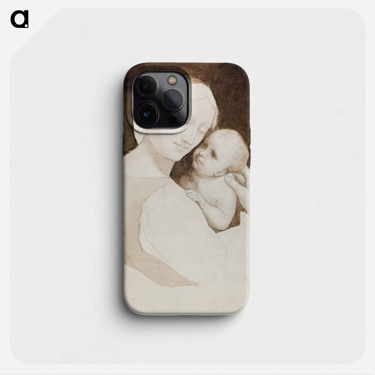 Madonna and Child, and Fragment of Woman’s Torso - レオナルド ダ ヴィンチ Phone Case.