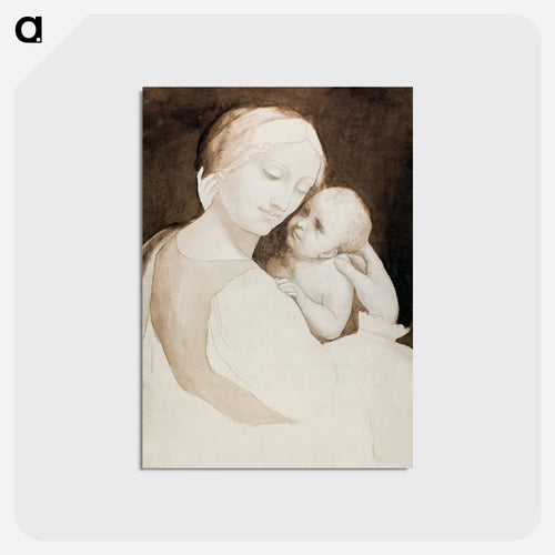 Madonna and Child, and Fragment of Woman’s Torso - レオナルド ダ ヴィンチ Postcard.