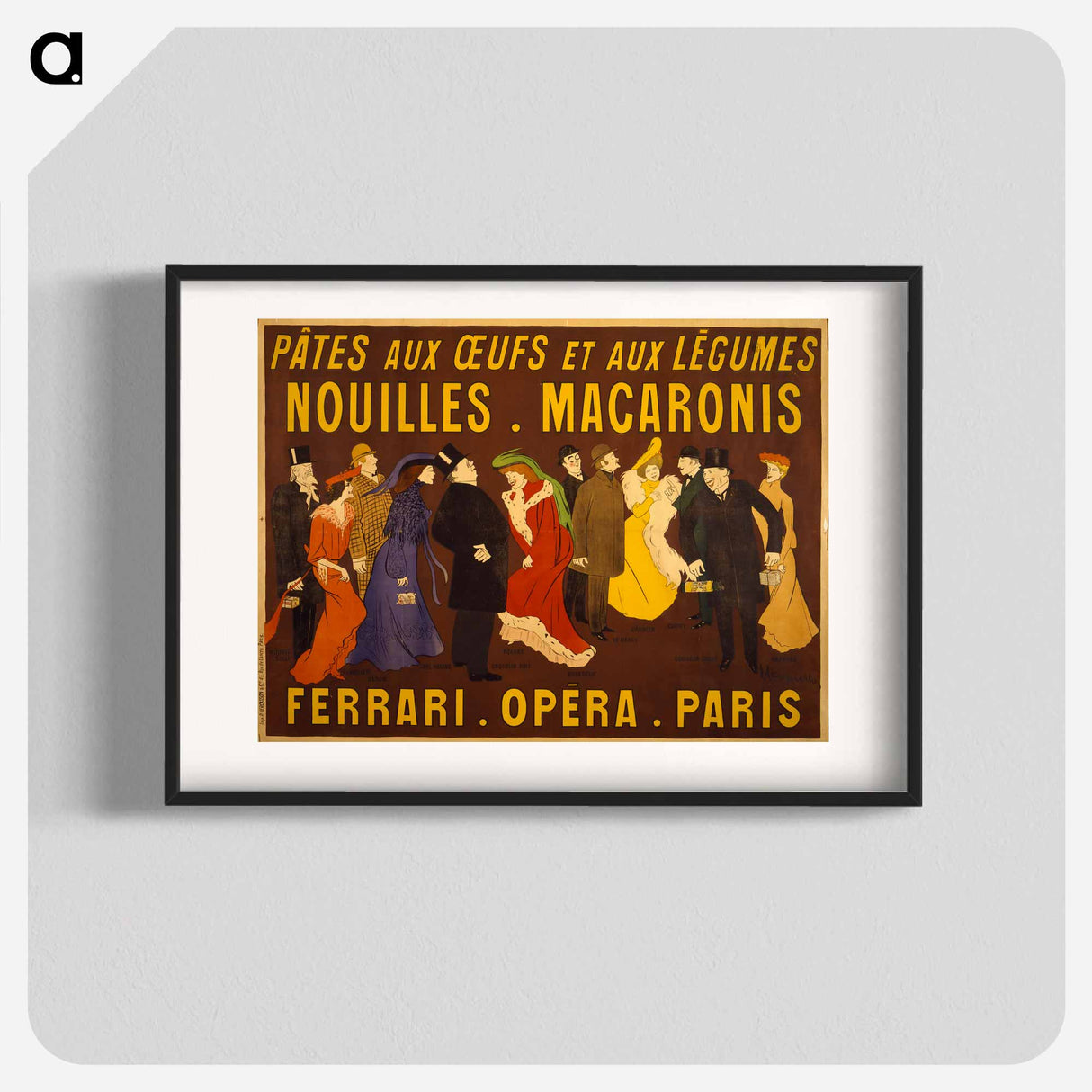 Pâtes aux œufs et aux légumes: Nouilles macaronis - レオネット カピエッロ Poster.