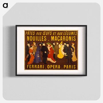 Pâtes aux œufs et aux légumes: Nouilles macaronis - レオネット カピエッロ Poster.
