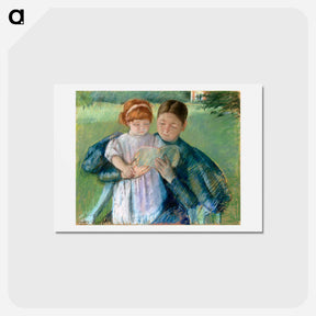 アートポストカード-Nurse Reading to a Little Girl - メアリー カサット Postcard.