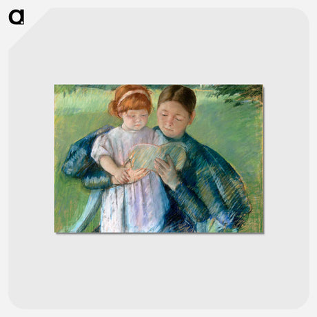 アートポストカード-Nurse Reading to a Little Girl - メアリー カサット Postcard.