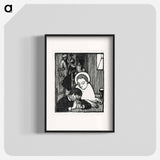 Illustration for poem in Paul Verlaine's collection of poetry Sagesse - Maurice Denis Poster.